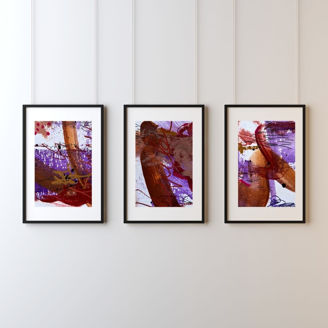 "Falling Out IV" – Mixed-Media-Original