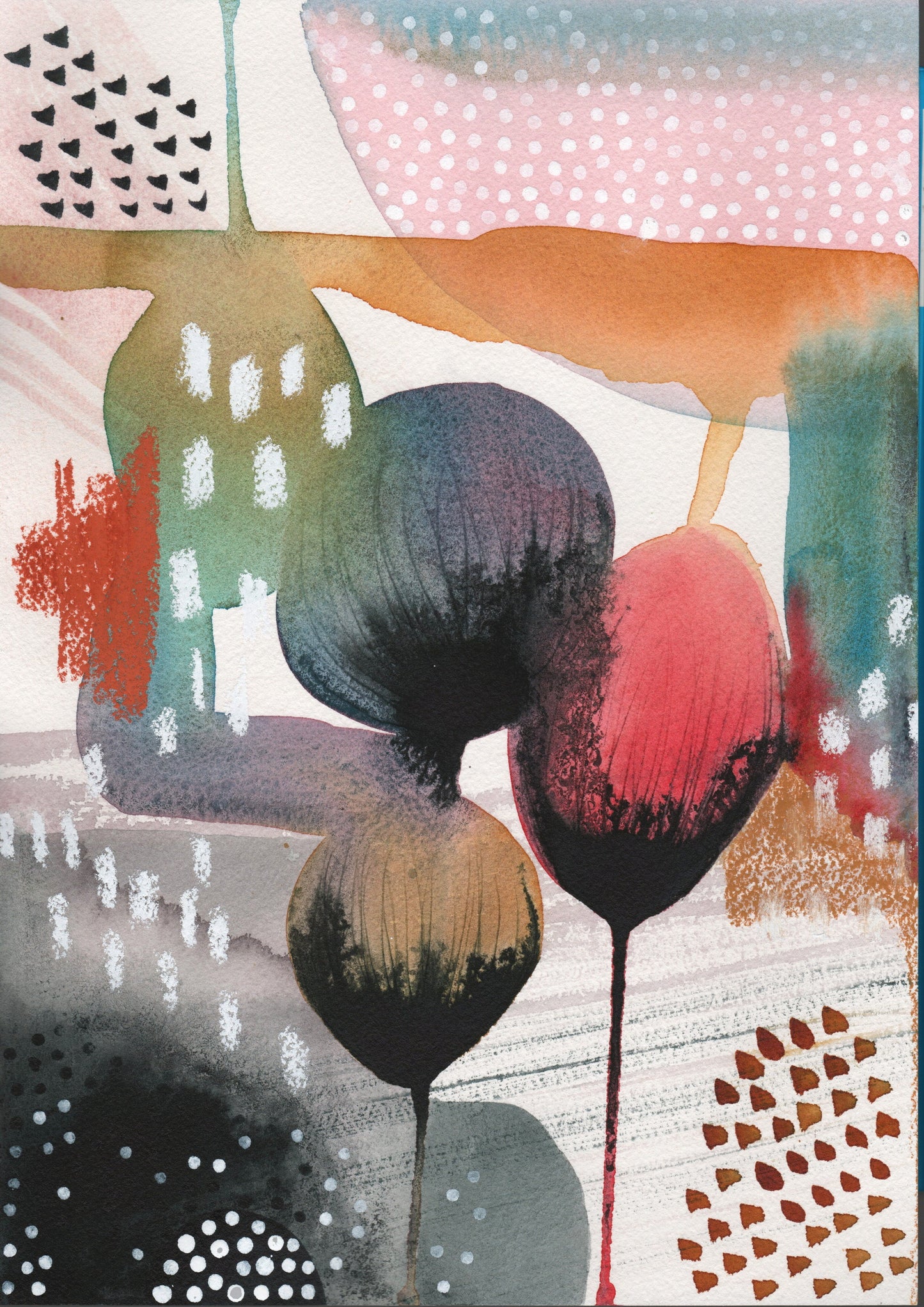 "Blooming" – Mixed-Media-Original