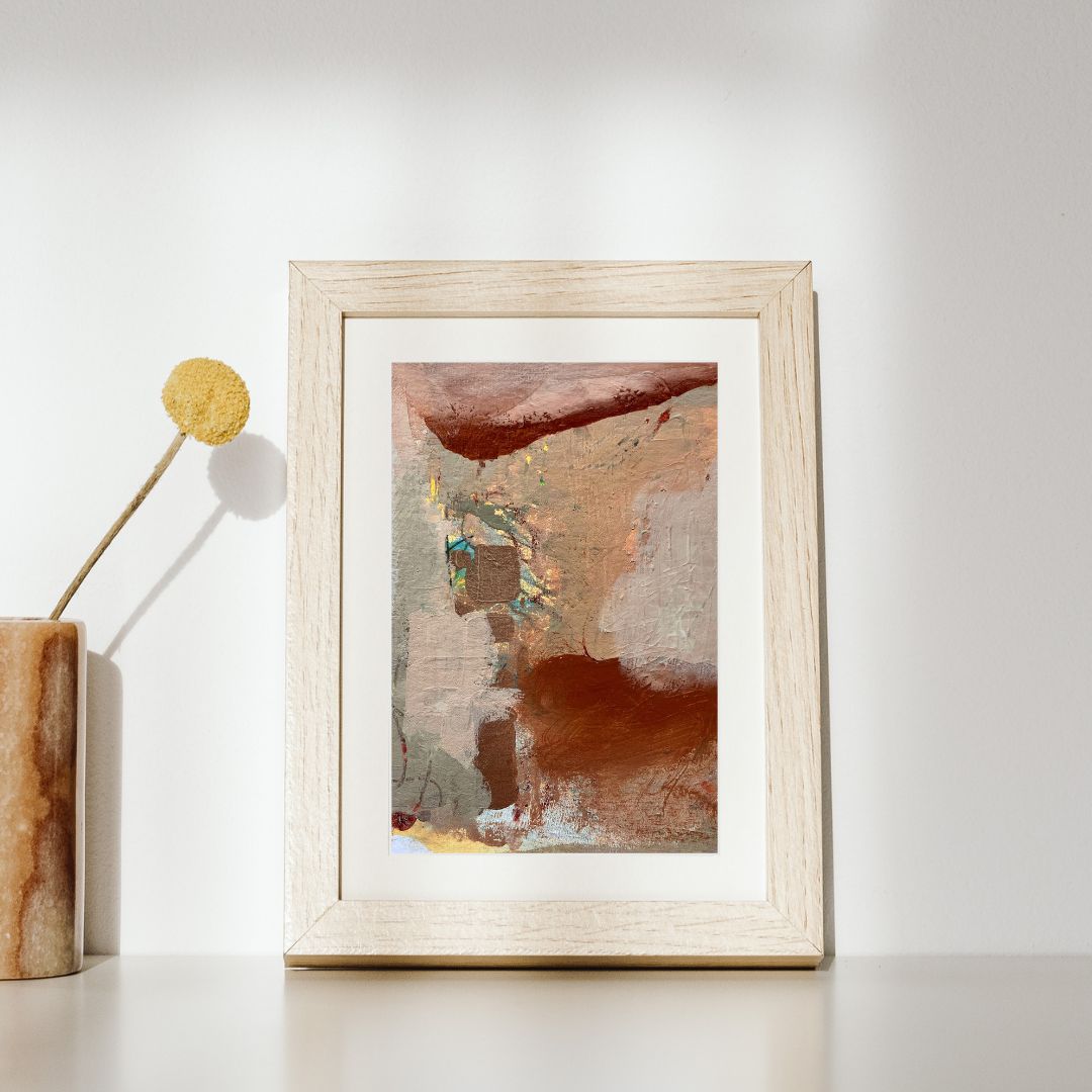 "Coffee Break I" – Mixed-Media-Original