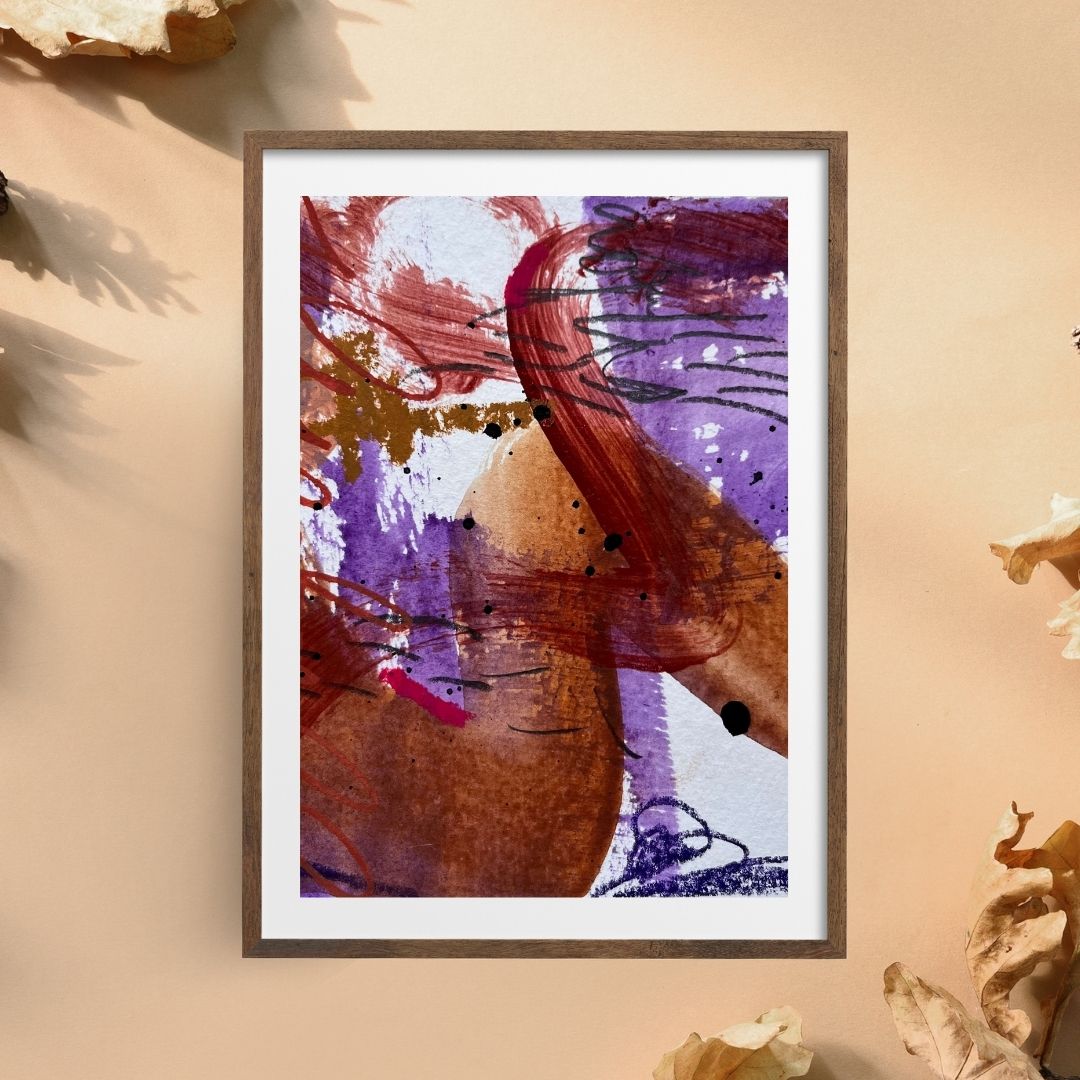 "Falling Out III" – Mixed-Media-Original