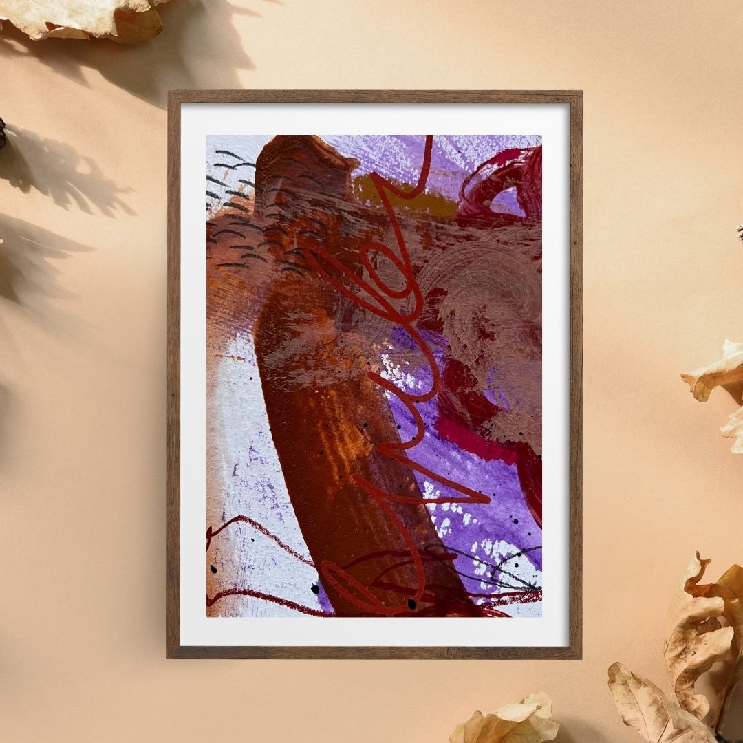 "Falling Out IV" – Mixed-Media-Original