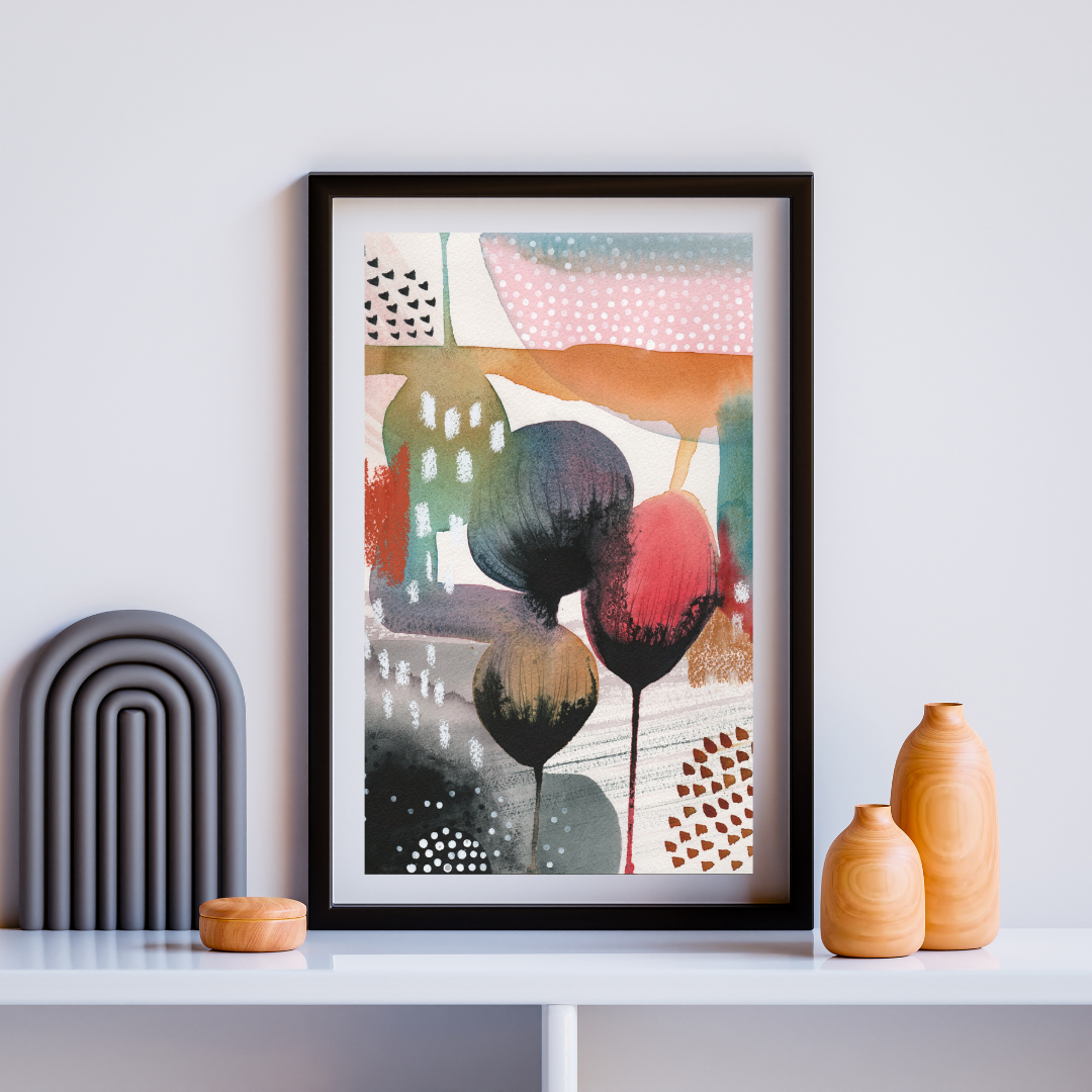 "Blooming" – Mixed-Media-Original