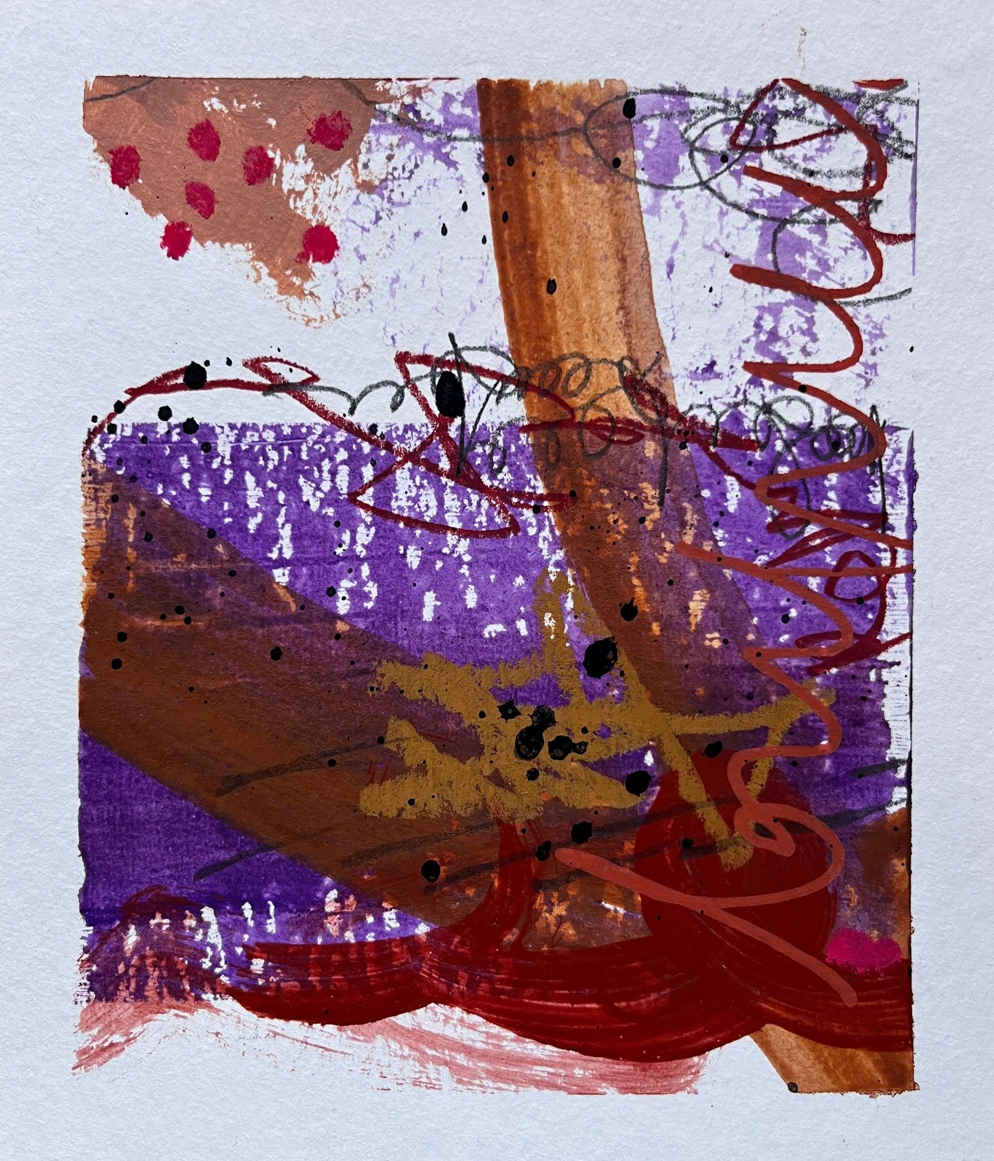 "Falling Out I" – Mixed-Media-Original