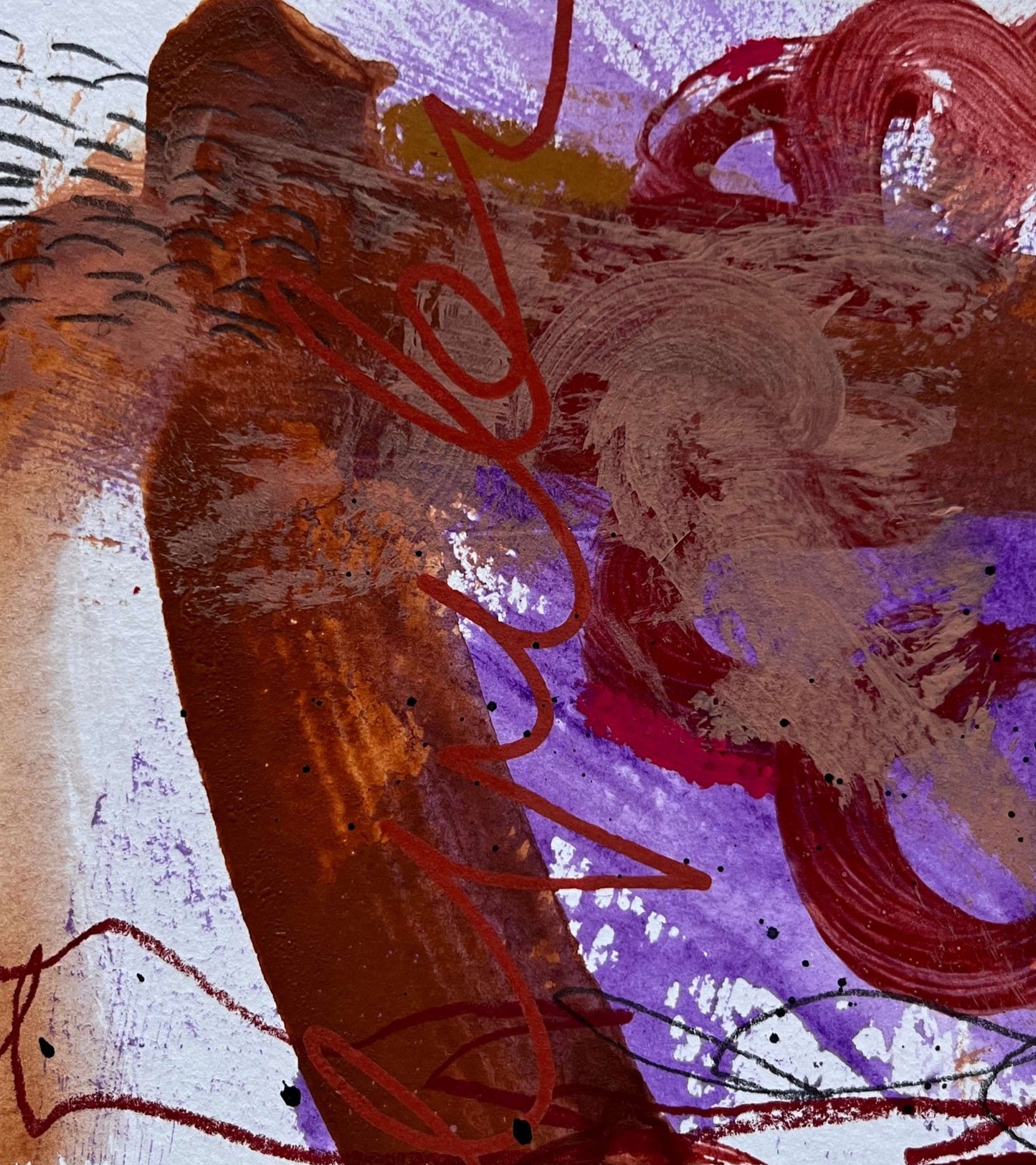 "Falling Out IV" – Mixed-Media-Original