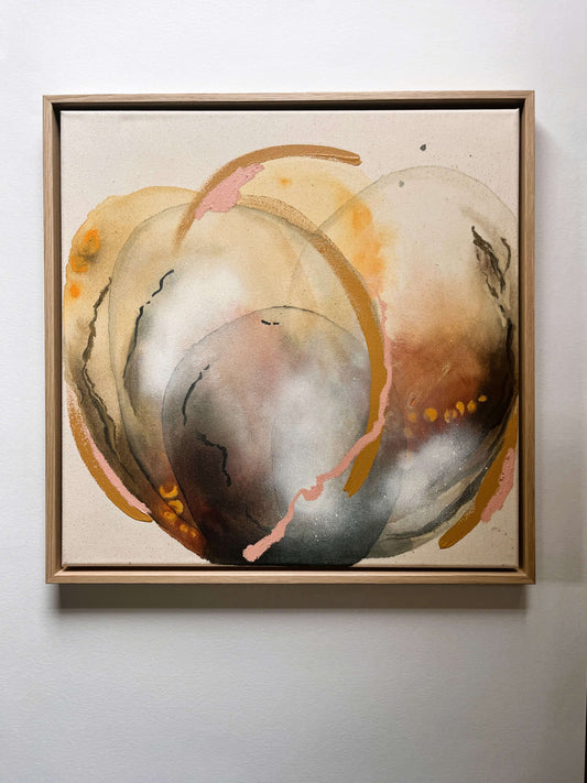 "Through The Veil" – Mixed-Media-Original inkl. Rahmen