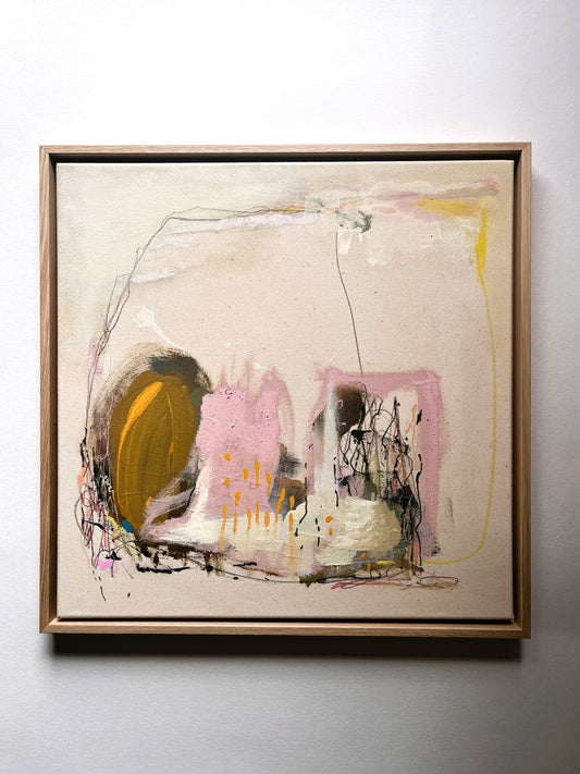 "Trace Of Time" – Mixed-Media-Original inkl. Rahmen