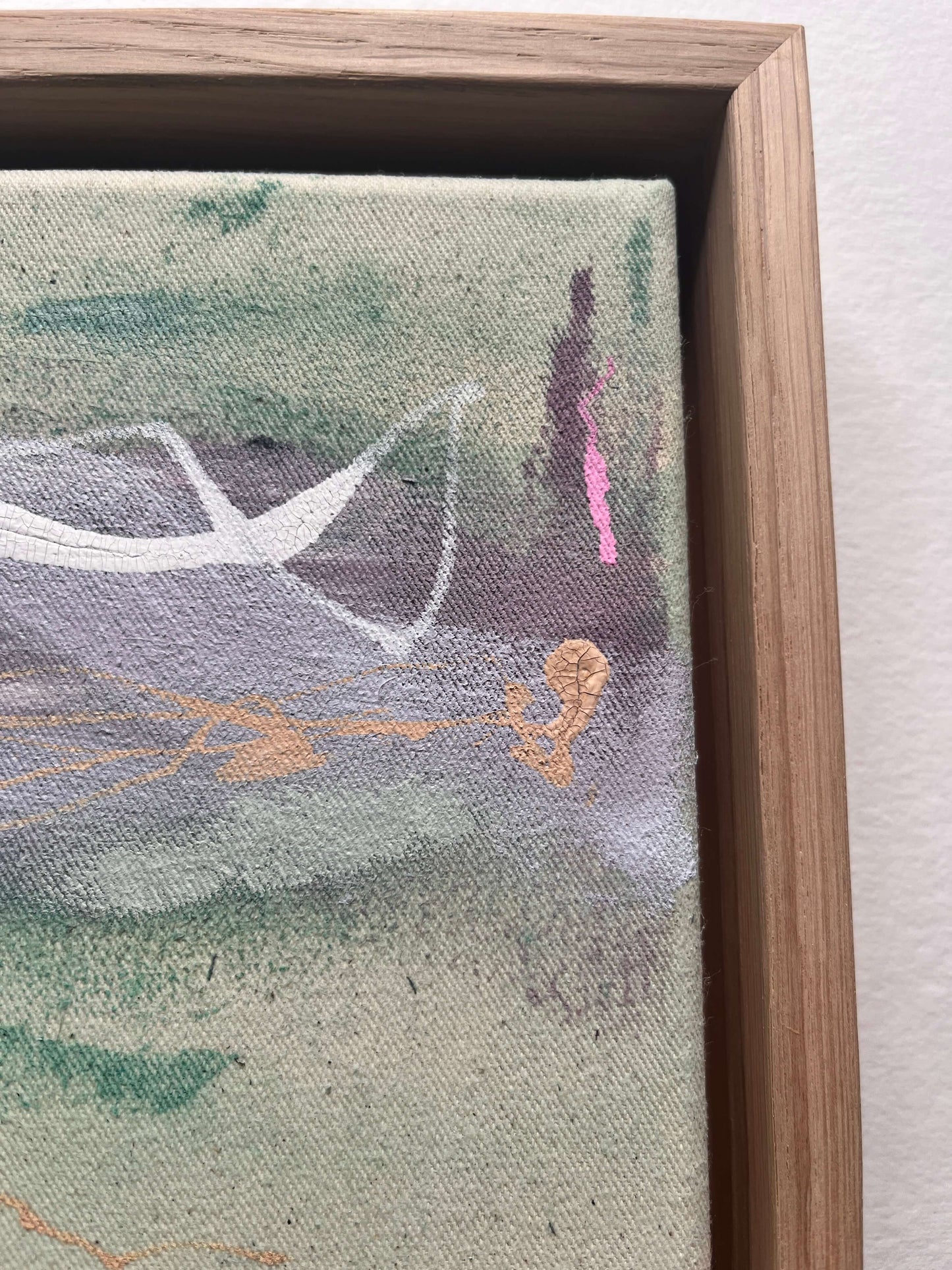 "Waves Unwritten" – Mixed-Media-Original inkl. Rahmen