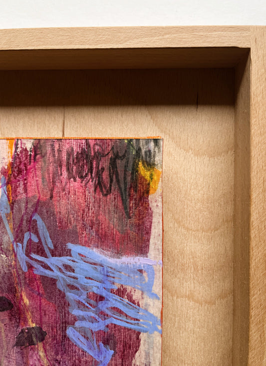 "What I Carried This Year" – Mixed-Media-Original inkl. Rahmen