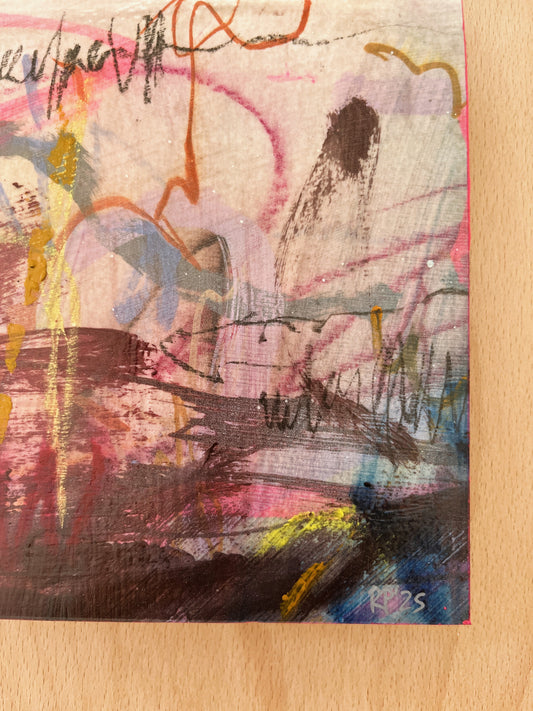 "Things I Didn’t Say" – Mixed-Media-Original inkl. Rahmen