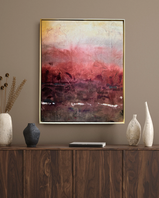 "I Make Mistakes, That's How I Know I'm Real" – Mixed-Media-Original inkl. Rahmen