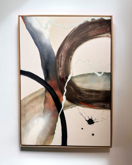 "Pulse" – Mixed-Media-Original inkl. Rahmen