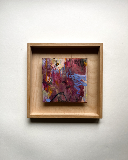 "What I Carried This Year" – mixed media original (framed)