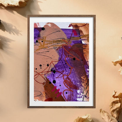 "Falling Out II" – Mixed-Media-Original