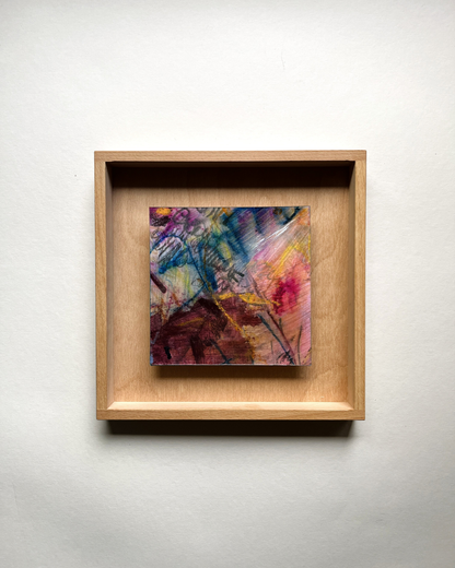 "Traces of Becoming" – mixed media original (framed)