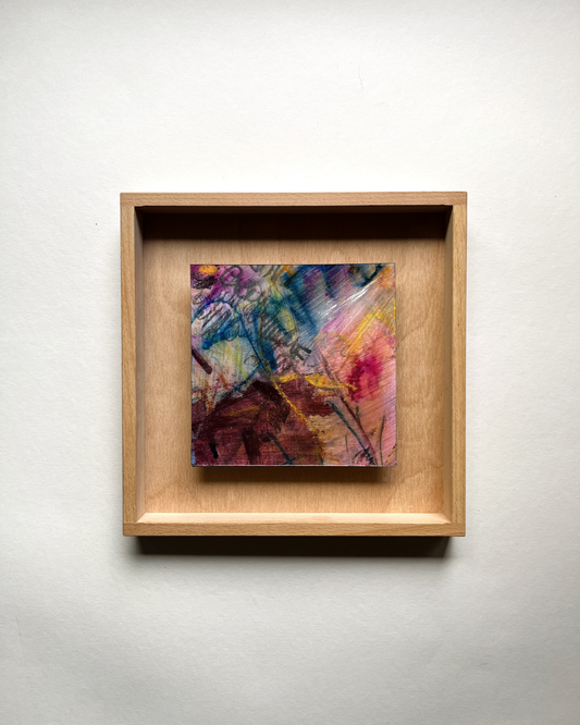"Traces of Becoming" – mixed media original (framed)