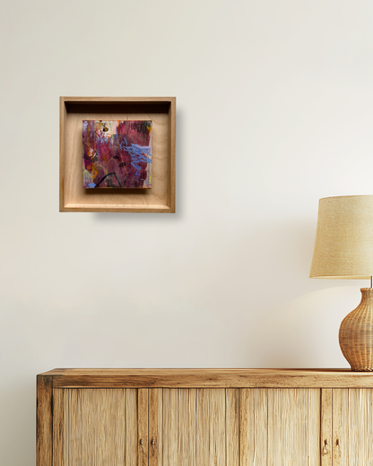 "What I Carried This Year" – mixed media original (framed)