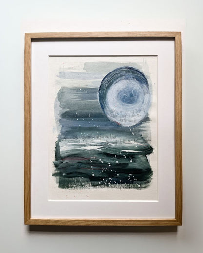 "I See You" – Mixed-Media-Original inkl. Rahmen