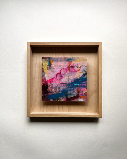 "Tiny Acts of Courage" – mixed media original (framed)