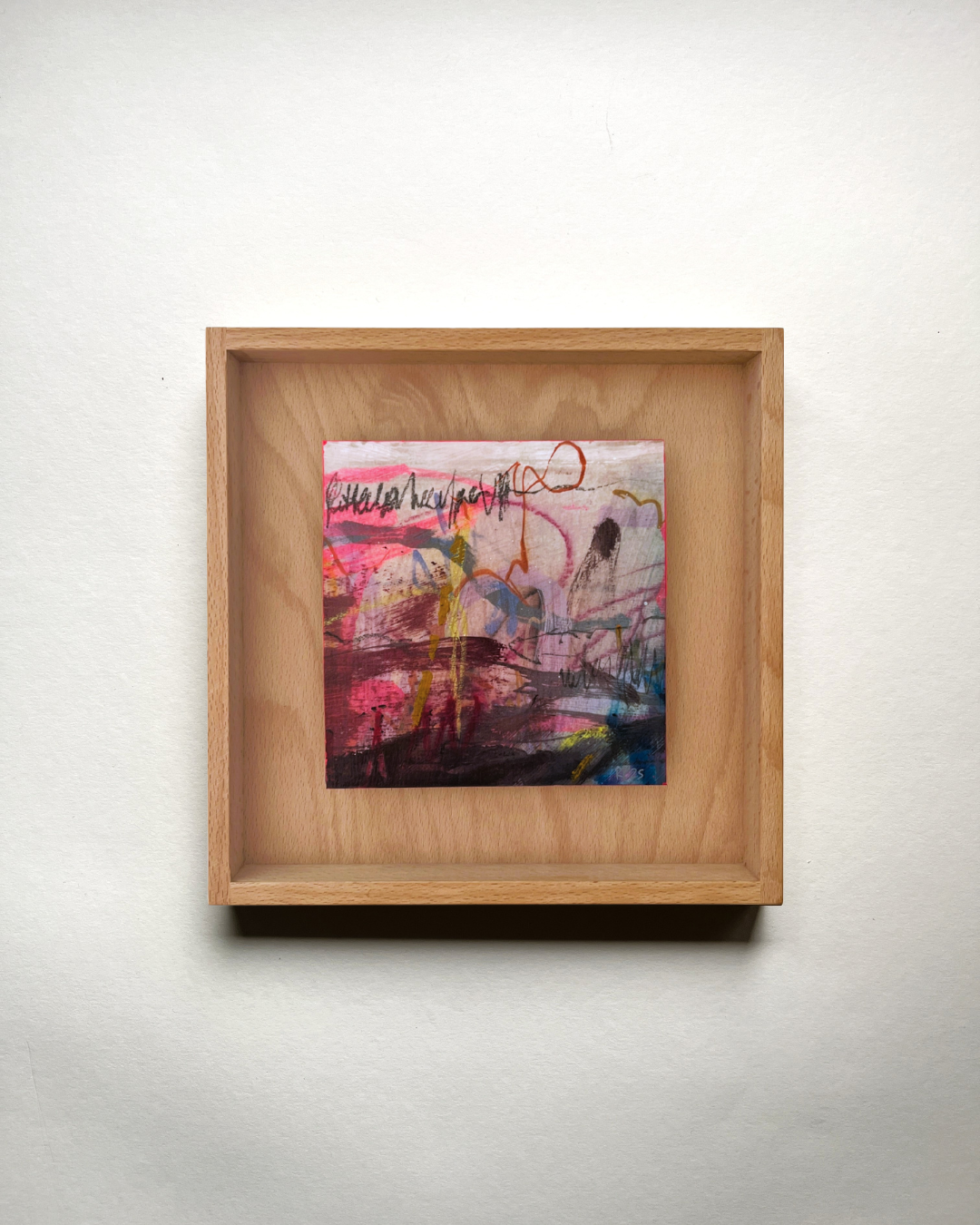 "Things I Didn’t Say" – mixed media original (framed)