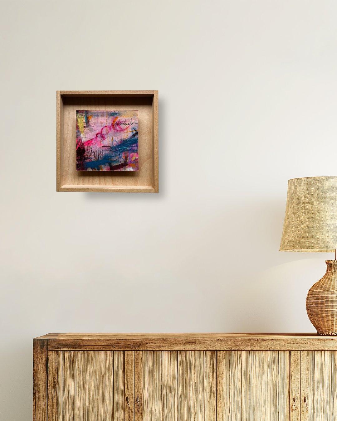 "Tiny Acts of Courage" – mixed media original (framed)