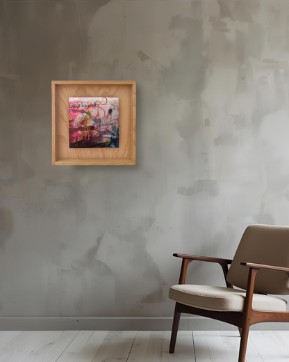 "Things I Didn’t Say" – mixed media original (framed)