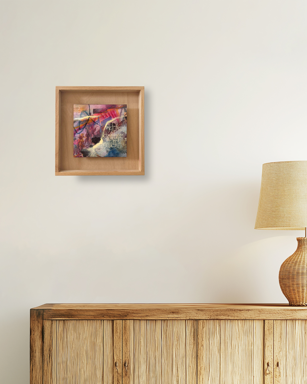 "The Year Unwritten" – mixed media original (framed)