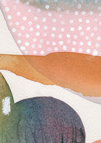 "Blooming" – Mixed-media unique piece on paper