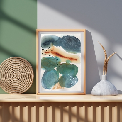 "Waiting for summer" – Mixed media original 