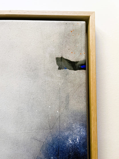 "Between The Noise I Listened" – Mixed-Media-Original inkl. Rahmen