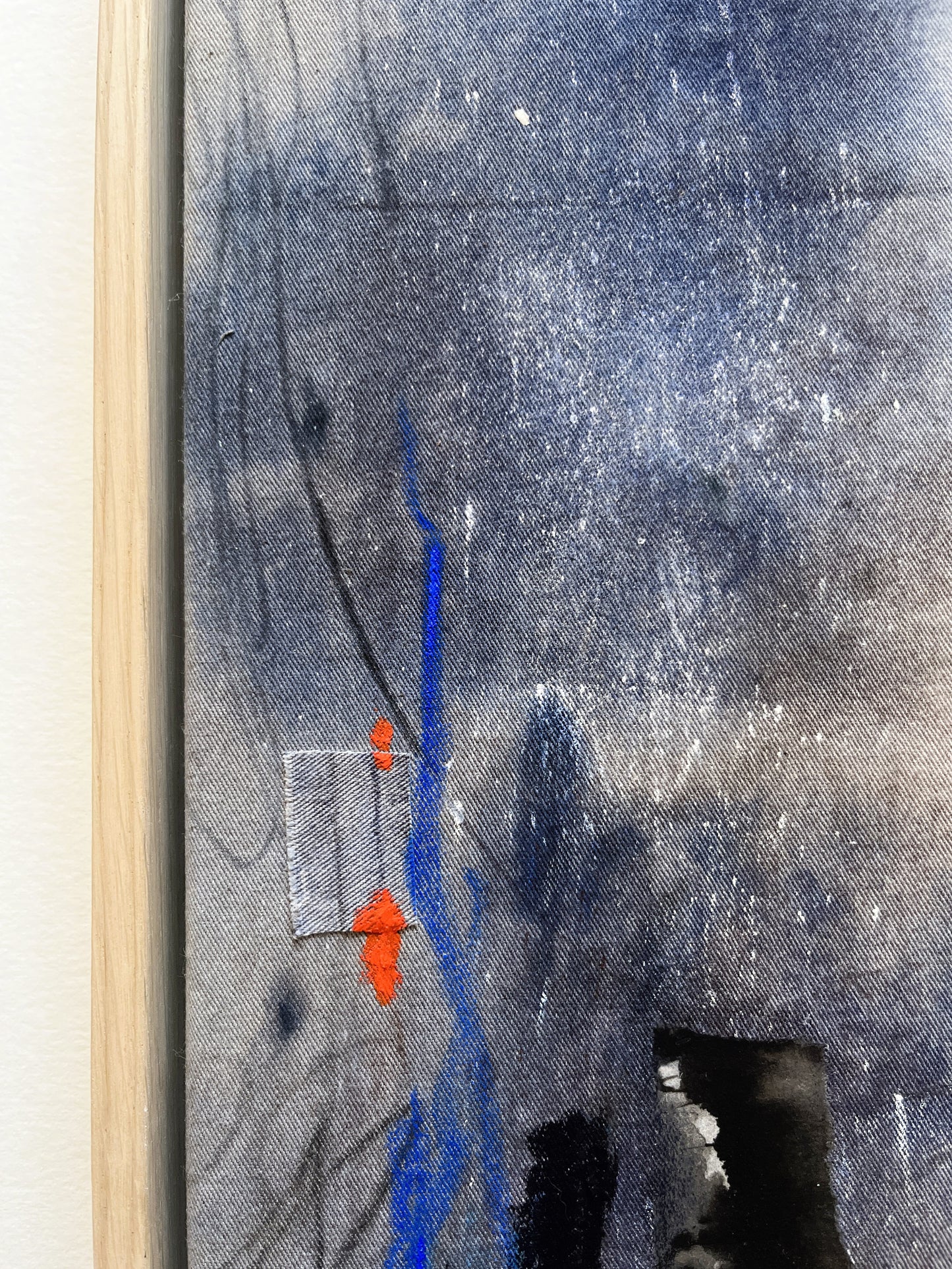 "Between The Noise I Listened" – Mixed-Media-Original inkl. Rahmen