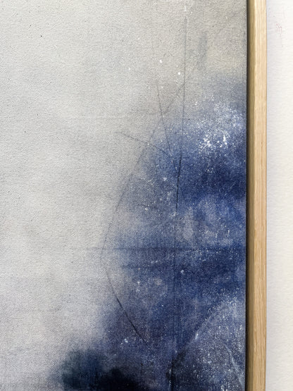 "Between The Noise I Listened" – Mixed-Media-Original inkl. Rahmen