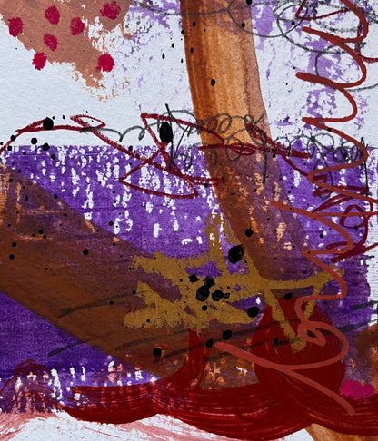 "Falling Out I" – Mixed media original 