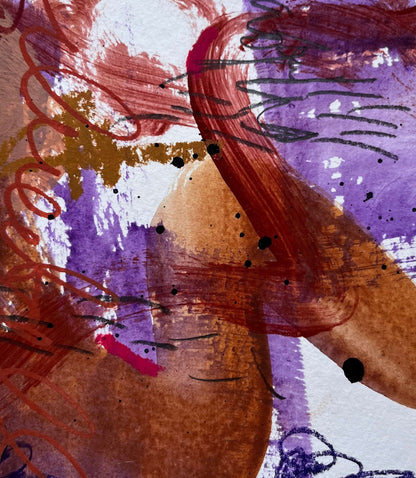 "Falling Out III" – Mixed-Media-Original