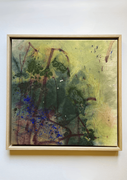 "Handmade Truths Carry Warmth" – Mixed-Media-Original inkl. Rahmen