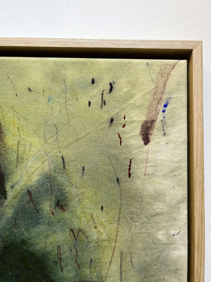 "Handmade Truths Carry Warmth" – Mixed-Media-Original inkl. Rahmen