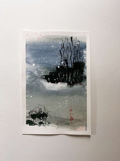 "I'm Just Getting Started" – Mixed-Media-Original inkl. Rahmen