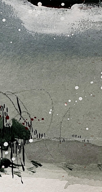 "I'm Just Getting Started" – Mixed-Media-Original inkl. Rahmen