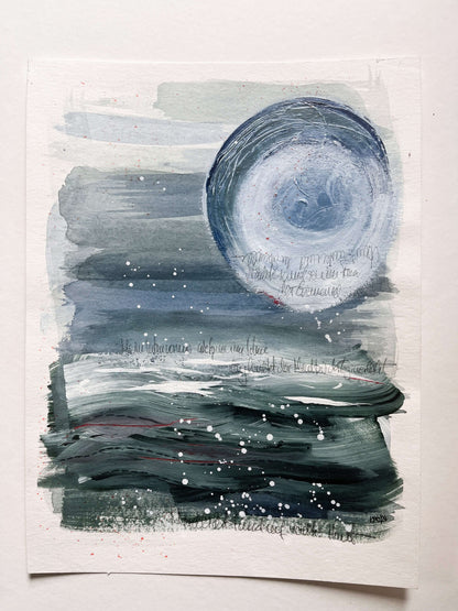 "I See You" – Mixed-Media-Original inkl. Rahmen