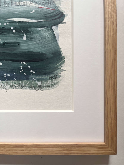 "I See You" – Mixed-Media-Original inkl. Rahmen