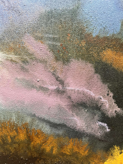 "Inner Garden" – mixed media original (framed)