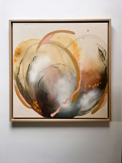 "Through The Veil" – Mixed-Media-Original inkl. Rahmen