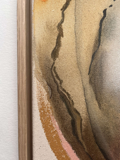 "Through The Veil" – Mixed-Media-Original inkl. Rahmen