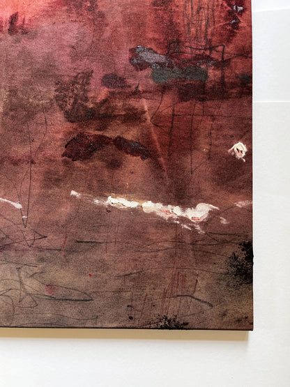 "I Make Mistakes, That's How I Know I'm Real" – Mixed-Media-Original inkl. Rahmen