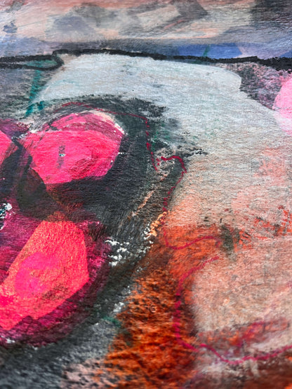 "In Ruins" – Mixed media original 