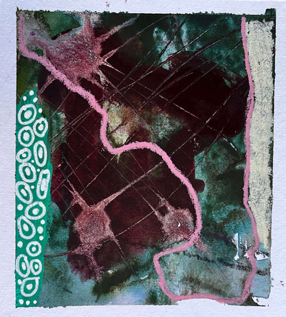 "In The Weeds IV" – Mixed media original 