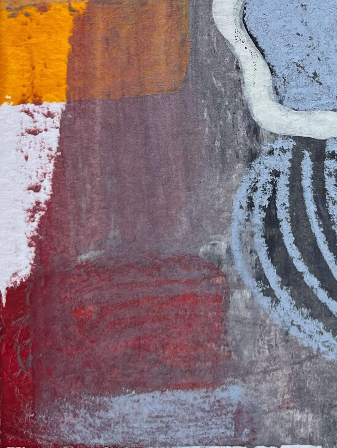 "It's All Greek To Me I" – Mixed-Media-Original auf Papier
