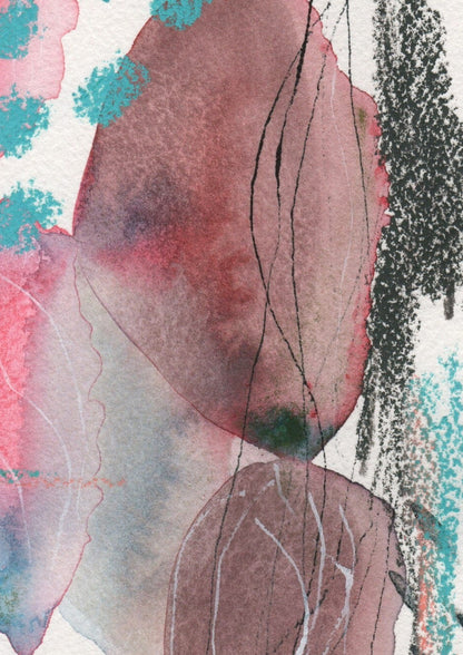 "Hearts" – Mixed-Media-Original