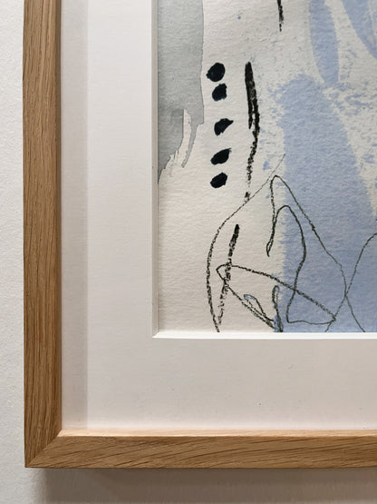 "Tidings" – mixed media original (framed)