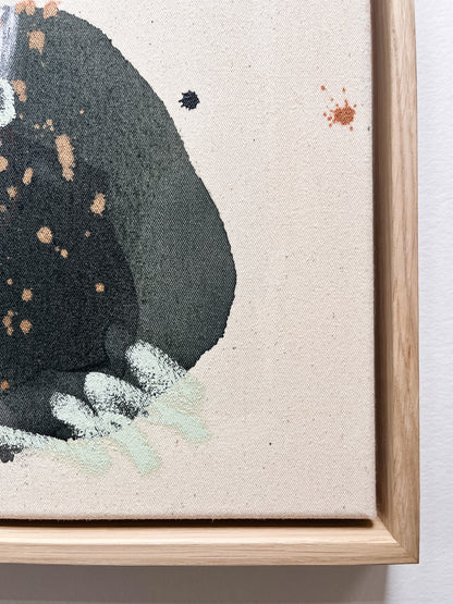 "Hold Me Close" – mixed media original (framed)