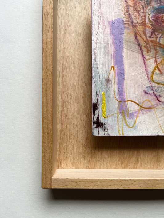 "Whispered Presence" – mixed media original (framed)